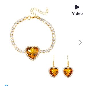 Yellow Austrian Crystal Set